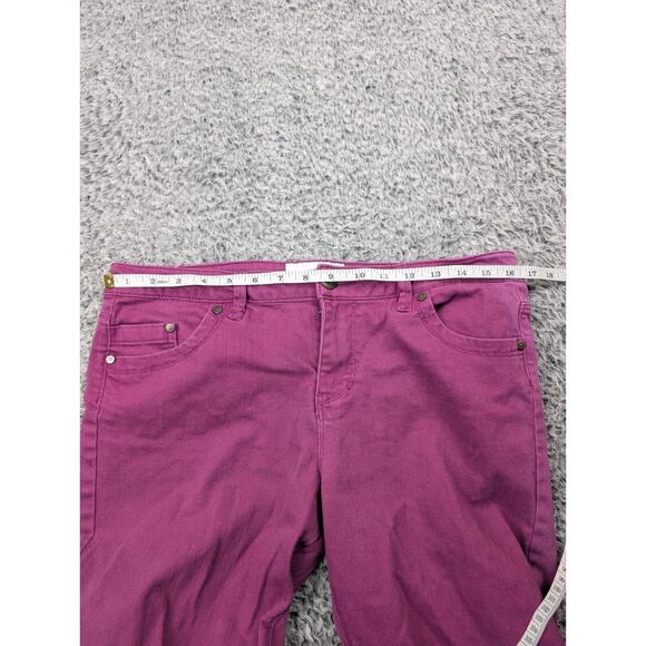 Sanctuary Jeans Women 30 Purple Slim Straight Denim Stretch Mid Rise Normcore - Picture 6 of 10